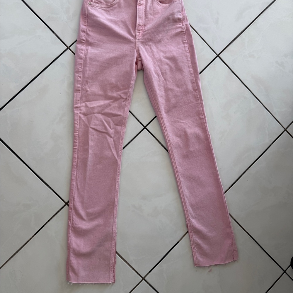 Zara Pink Straight Leg Women's Jeans